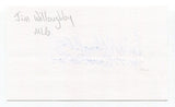Jim Willoughby Signed 3x5 Index Card Autograph Baseball MLB Boston Red Sox