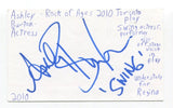 Ashley Burton Signed 3x5 Index Card Autographed Actress Rock Of Ages