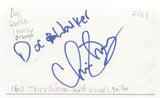 Doc Walker - Chris Thorsteinson Signed 3x5 Index Card Autographed Signature Band