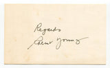 Robert Young Signed 3x5 Index Card Autographed Actor Father Knows Best