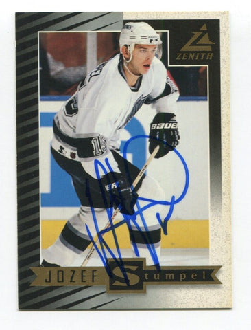1998 Pinnacle Jozef Stumpel Signed Card Hockey NHL Autograph AUTO #28