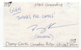 Danny Smith Signed 3x5 Index Card Autographed Signature Actor