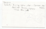 Denyce Graves Signed 3x5 Index Card Autographed Signature Singer