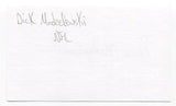 Dick Modzelewski Signed 3x5 Index Card Autographed NFL Football Cleveland Browns