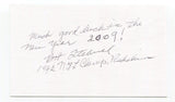 Bob Titchenal Signed 3x5 Index Card Autograph Football NFL Washington Redskins