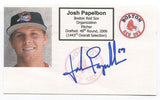 Josh Papelbon Signed 3x5 Index Card Autographed MLB Baseball Boston Red Sox