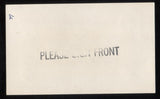 George Case Signed 3 x 5 Inch Index Card Autographed Baseball Signature