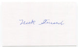 Nick Strincevich Signed 3x5 Index Card Autographed Baseball 1940 Boston Bees