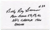 Billy Ray Barnes Signed 3x5 Index Card Autographed Signature Philadelphia Eagles