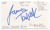 James Tabeek Signed 3x5 Index Card Autographed Actor The Residuals