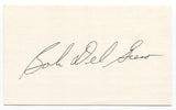 Bob Del Greco Signed 3x5 Index Card Baseball Autographed Pittsburgh Pirates