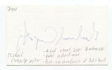 Michael Cumpsty Signed 3x5 Index Card Autographed Signature Actor