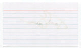 Tom Brennan Signed 3x5 Index Card Autographed Signature Baseball