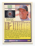 1992 Score Mark Salas Signed Card Baseball MLB Autograph MLB AUTO #394