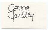 George Yardley Signed 3x5 Index Card Autographed Signature Basketball HOF