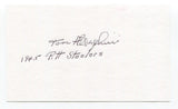 Tom Alberghini Signed 3x5 Index Card Autographed Baseball Pittsburgh Steelers