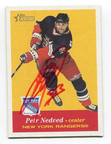 2001 Topps Heritage Rangers Signed Card Hockey NHL AUTO #94 Montreal Canadiens