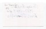 Don Stonesifer Signed 3x5 Index Card Autographed NFL Football Chicago Cardinals