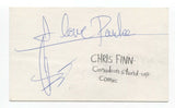 Chris Finn Signed 3x5 Index Card Autographed Signature Comedian Actor Writer