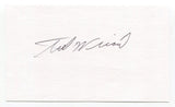 Ted Wieand Signed 3x5 Index Card Autograph Baseball MLB Cincinnati Reds