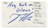 Gabriel Hogan Signed 3x5 Index Card Autographed Signature Actor Heartland