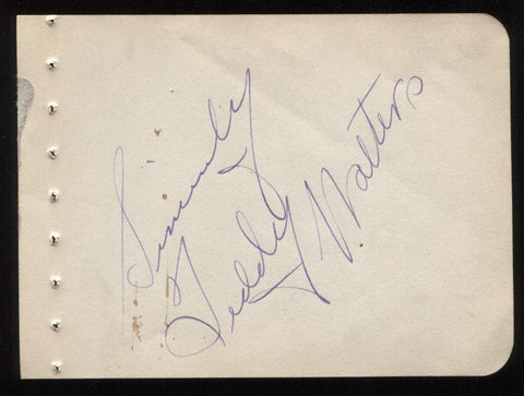 Teddy Walters Signed Album Page From 1944 Jimmy Dorsey Band Orchestra Autograph