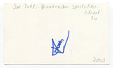Jim Tatti Signed 3x5 Index Card Autographed Signature Sportscaster