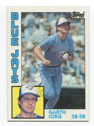 1984 Topps Garth Iorg Signed Card Baseball MLB Autographed Auto #39
