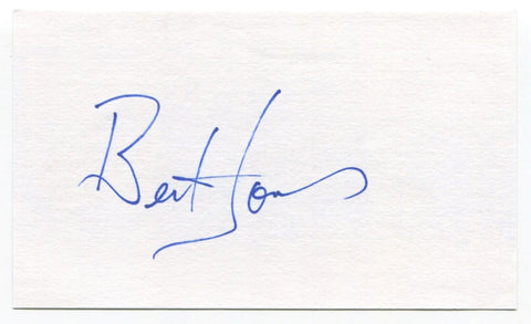 Bert Jones Signed 3x5 Index Card Autographed Football NFL Baltimore Colts MVP