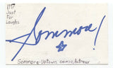 Sommore Signed 3x5 Index Card Autographed Signature Comedian Actress