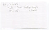 Mike Sandlock Signed 3x5 Index Card Autographed MLB Baseball Brooklyn Dodgers