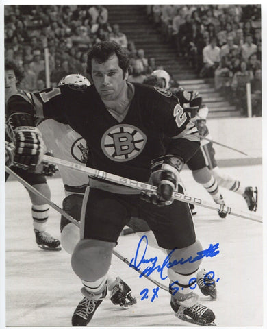 Don Marcotte Signed 8x10 Photo Autographed NHL Hockey Boston Bruins