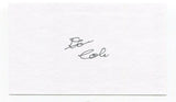 Donald "Don" Colo Signed 3x5 Index Card Autographed Baltimore Colts Pro Bowl NFL