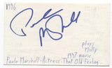 Paula Marshall Signed 3x5 Index Card Autographed Actress Signature