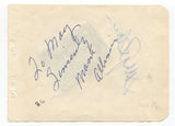 Marie Allison And Sally Blane Signed Album Page Autographed Actress Dancer
