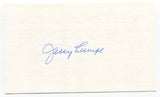 Jerry Lumpe Signed 3x5 Index Card Autographed MLB Detroit Tigers World Series