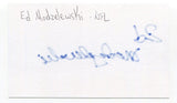 Ed Modzelewski Signed 3x5 Index Card Autographed NFL Football Cleveland Browns