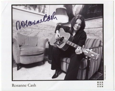 Rosanne Cash Signed 8x10 Promo Photo Autographed Signature Music Singer