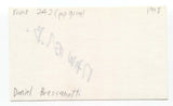 Front 242 - Daniel Bressanutti Signed 3x5 Index Card Autographed Signature