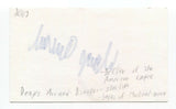 Denys Arcand Signed 3x5 Index Card Autographed Signature Director 