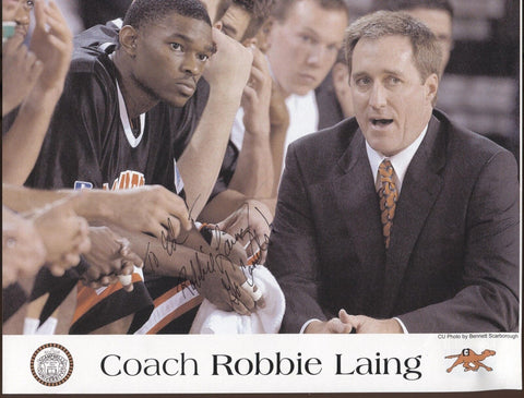 Robbie Laing Signed 8.5 x 11 Photo College NCAA Basketball Coach Autographed