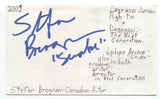 Stefan Brogren Signed 3x5 Index Card Autograph Signature Actor Degrassi