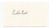 Sibby Sisti Signed 3x5 Index Card Autographed MLB Baseball Boston Braves