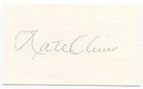 Nate Oliver Signed 3x5 Index Card Autographed MLB Baseball New York Yankees