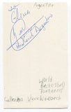 Guillermo Vecchio Signed 3x5 Index Card Autographed Basketball Argentina Coach