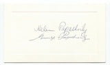 George and Helen Papashvily Signed Card Autographed Signature Author Artist