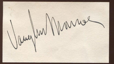 Vaughn Monroe (d. 1973) Signed Card  Autographed Singer Vocalist AUTO Signature