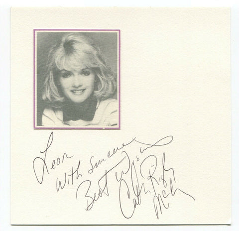 Cathy Rigby Signed Page Card Autographed Signature Actress Figure Skater