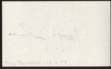 Troy Donahue Signed Index Card Signature Vintage Autographed AUTO 