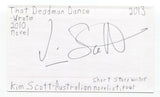 Kim Scott Signed 3x5 Index Card Autographed Signature Author Writer Poet